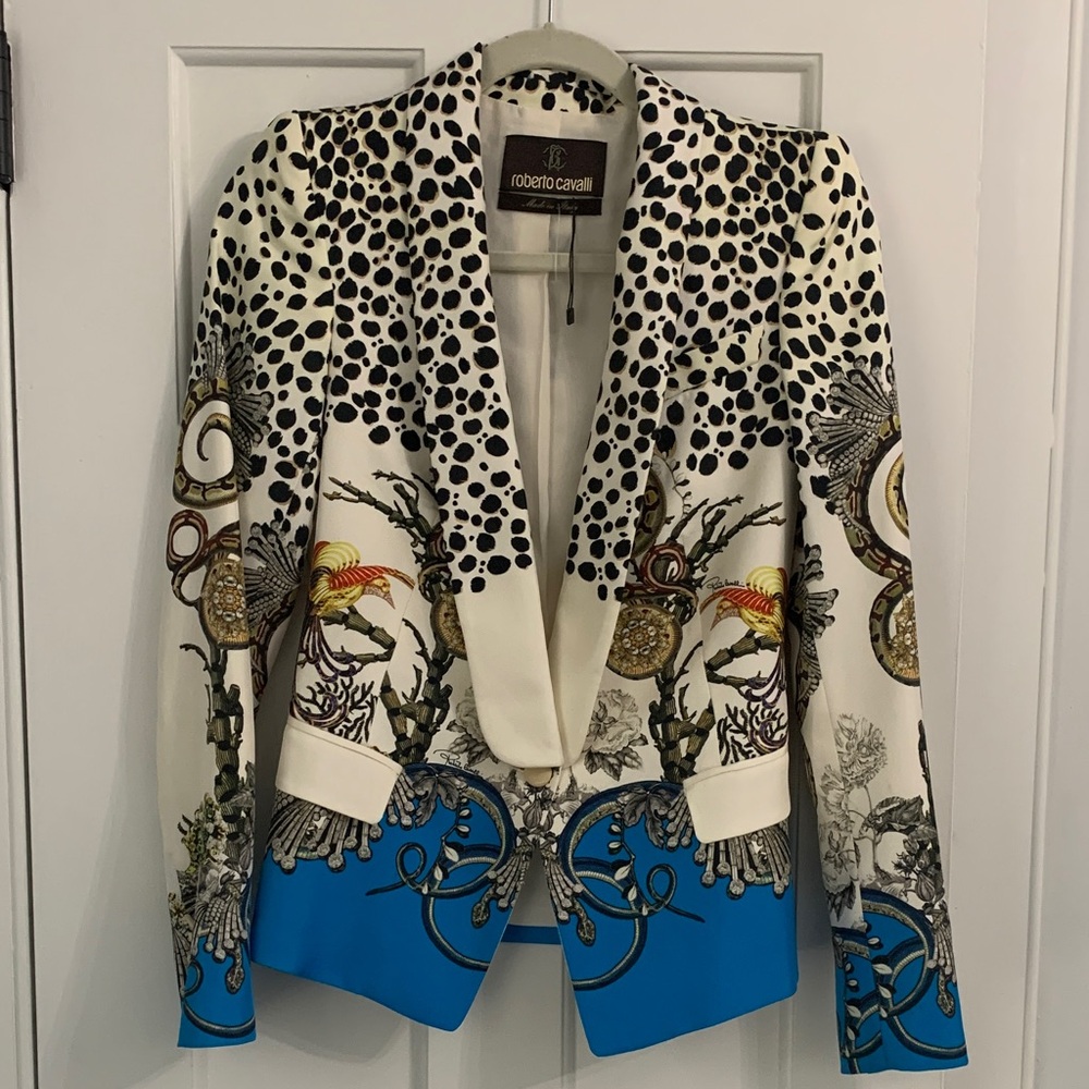 Roberto Cavalli Silk Blazer Never Worn